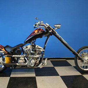 Custom Chopper Motorcycle